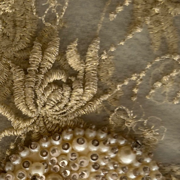 ANTHROPOLOGIE MOULINETTE SOEURS SHEER BLOUSE WITH BEADED COLLAR SIZE MED NWT - Picture 6 of 16